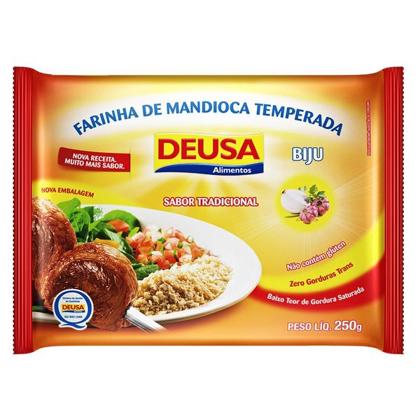 Farinha de Mandioca Temperada Biju Deusa 250g