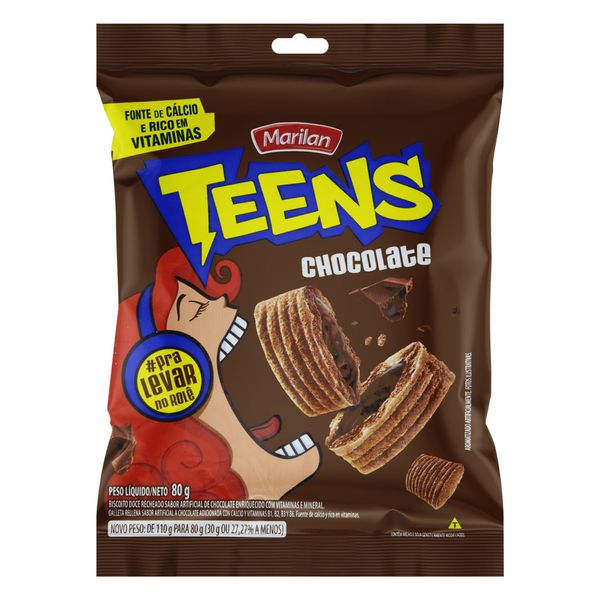 Biscoito de Chocolate Teens Marilan 80g