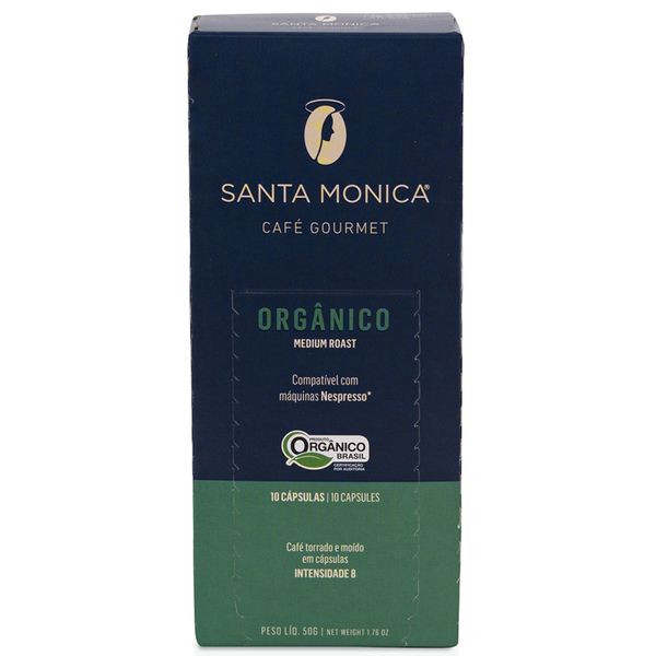 Café Orgânico Santa Monica Em Cápsulas 10 Unidades
