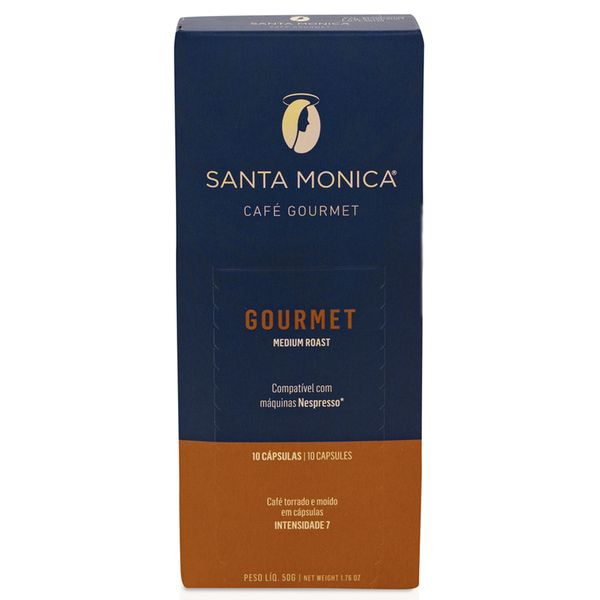 Café Santa Monica Gourmet Em Cápsulas 10 Unidades