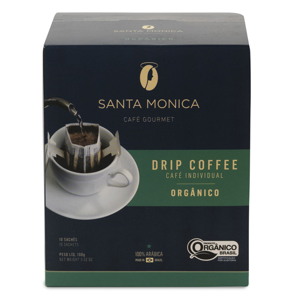 Café Individual Orgânico Drip Coffee Santa Monica 100g