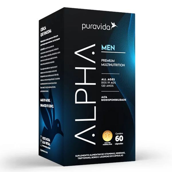 Suplemento Alimentar Alpha Men PuraVida 120g