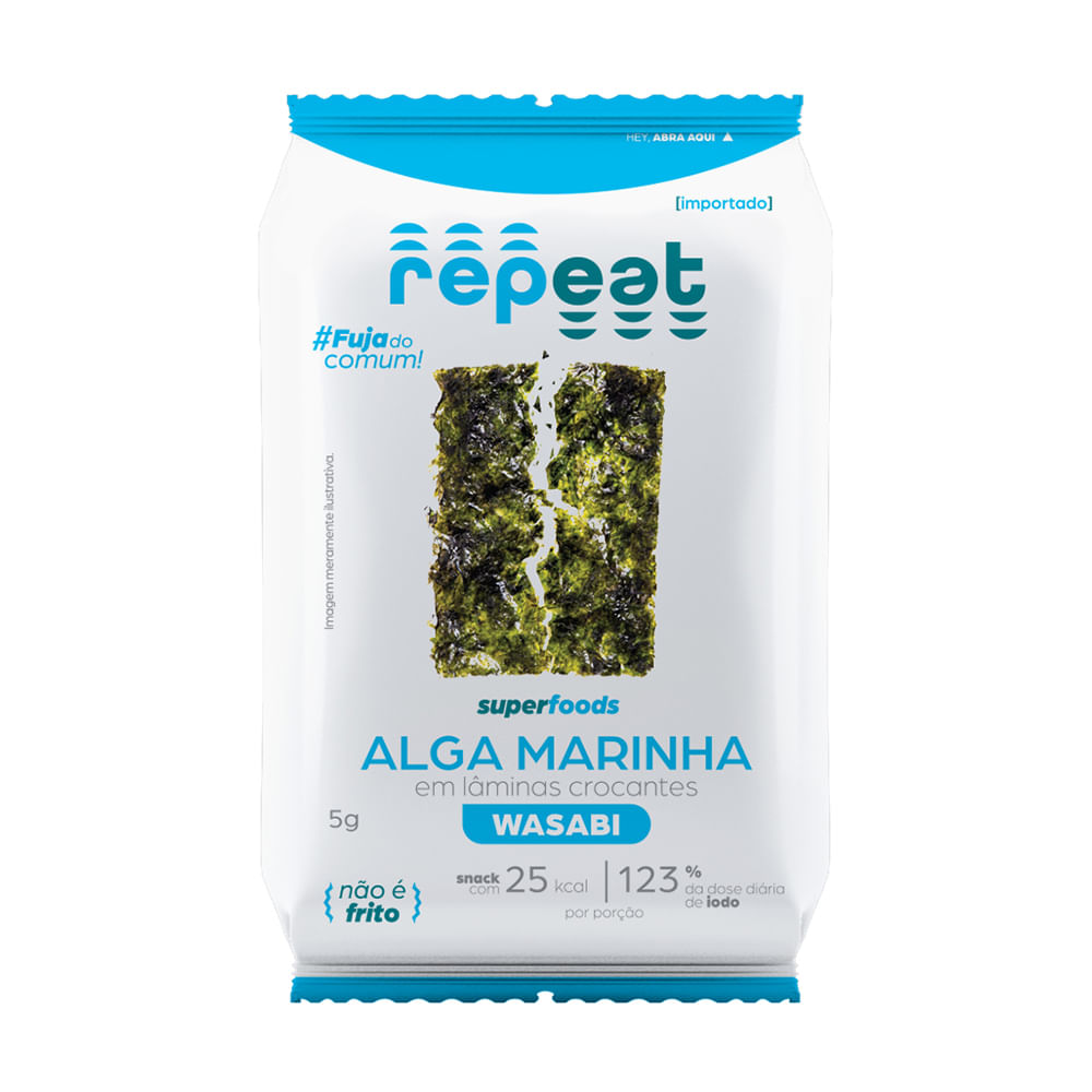 Snack de Alga Marinha Wasabi 5g