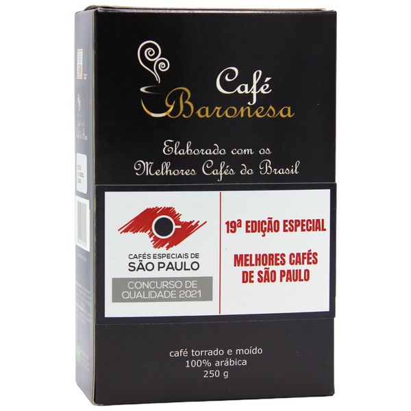 Café Moído Gourmet Premium Edição Especial 19ª Melhores Cafés São Paulo Baronesa 250g