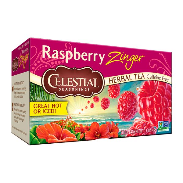 Chá Raspberry Celestial Seasonings 20 Sachês – 45g