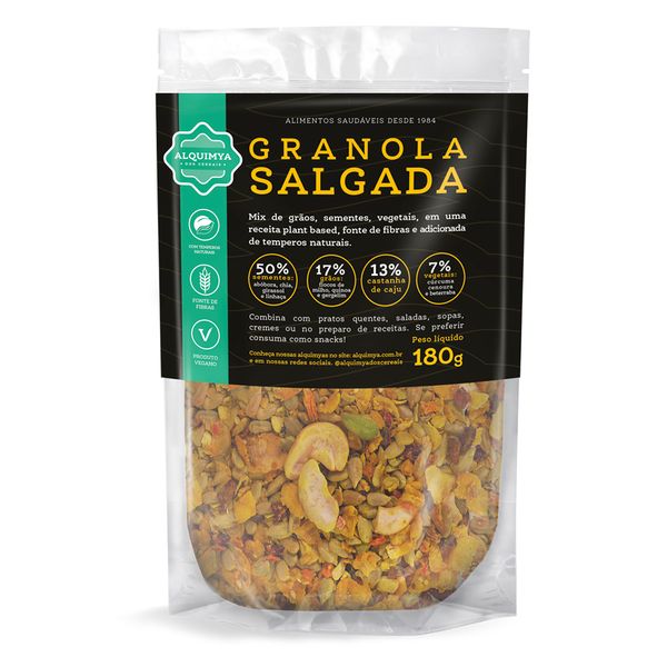 Granola Salgada Vegana Alquimya dos Cereais 180g