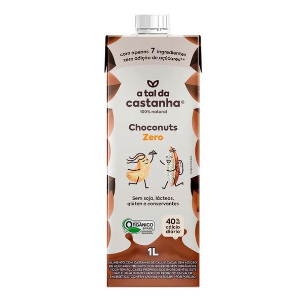 Bebida Choconuts Zero A Tal da Castanha 1L