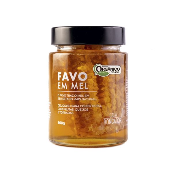 Mel com Pedaços de Favo Casa Roncador 500g
