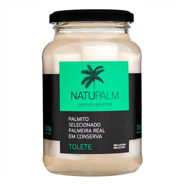 Palmito em Conserva Gourmet Natupalm 530g