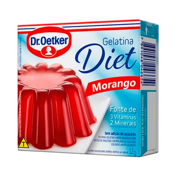 Gelatina de Morango Diet Dr. Oetker 12g