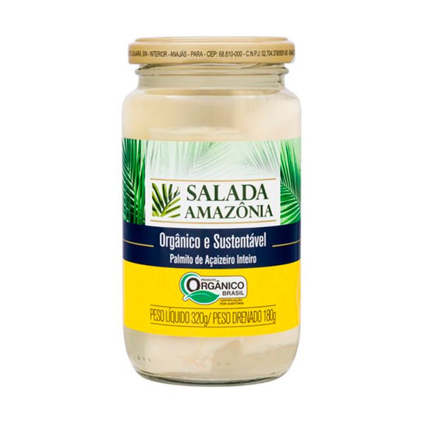 Palmito Inteiro Orgânico Salada Amazônia 320g