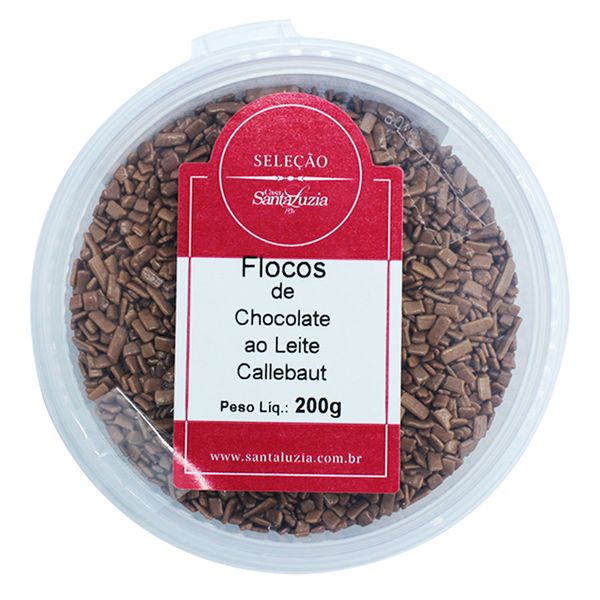 Flocos de Chocolate ao Leite Callebaut 200g