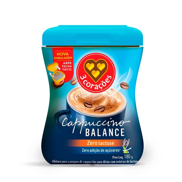 Cappuccino Zero 3 Corações – 180g