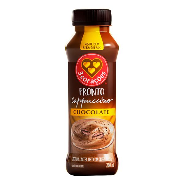 Cappuccino Chocolate 3Corações 260ml