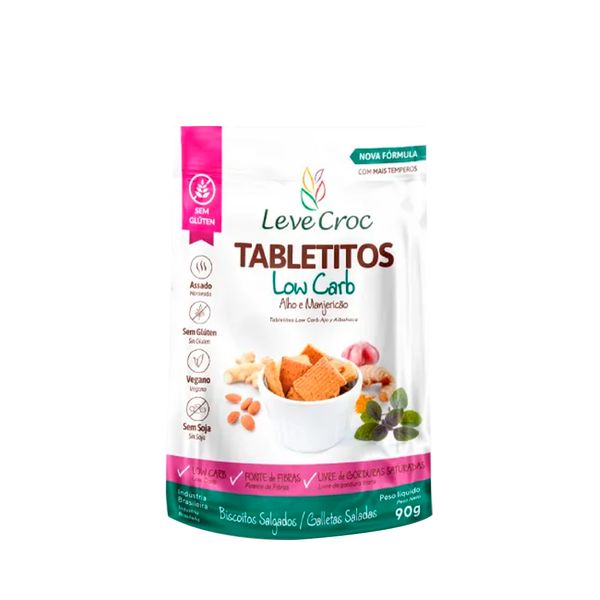 Tabletitos de Alho e Manjericão Vegano Leve Croc 90g