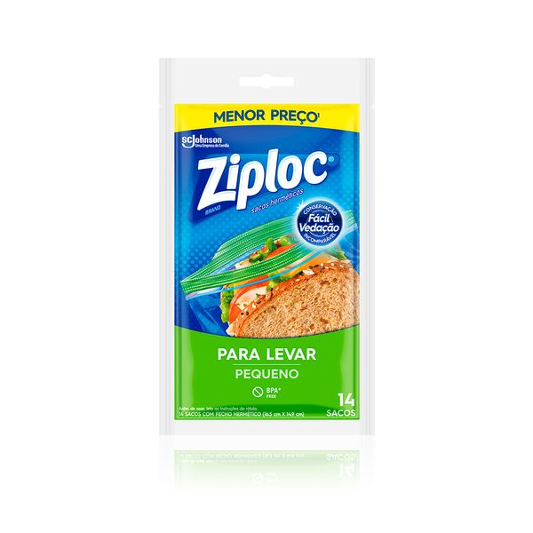 Sacos Herméticos Pequeno Ziploc 14 Unidades