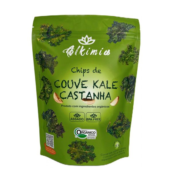 Chips de Couve Kale Castanha Orgânico Alkimia 15g