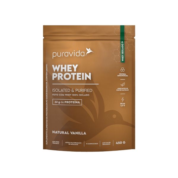 Whey Protein Natural Vanilla PuraVida 450g