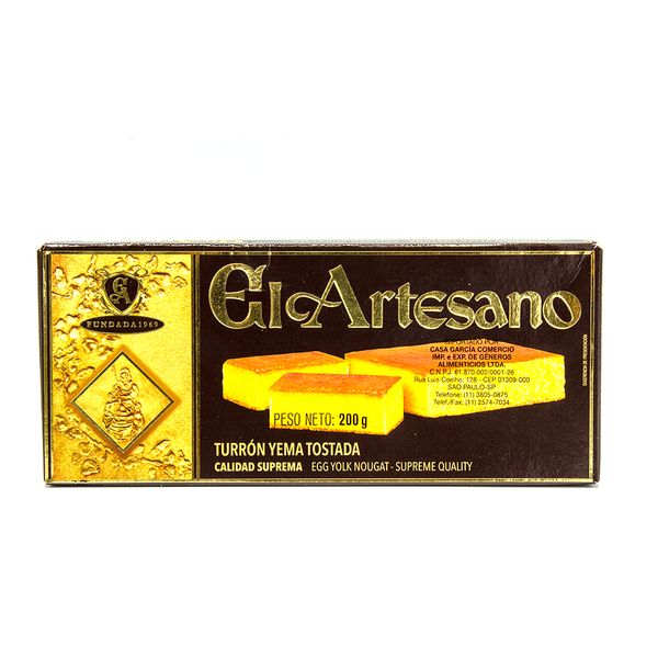 Torrone de Gema Tostada El Artesano 200g
