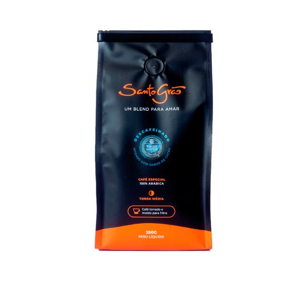 Café Moído Descafeinado Santo Grão 250g