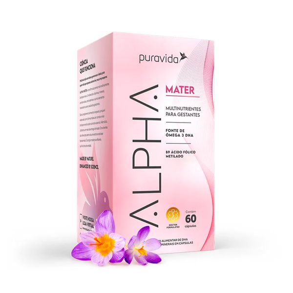 Suplemento Alimentar Alpha Mater PuraVida 60 Cápsulas