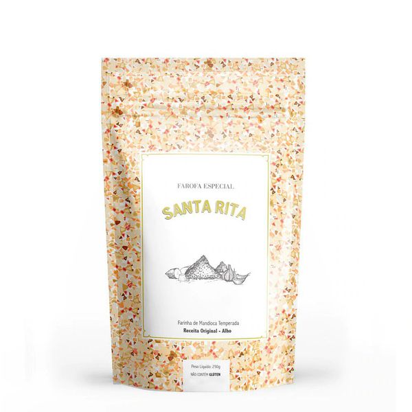 Farofa Especial de Mandioca com Alho Santa Rita 250g