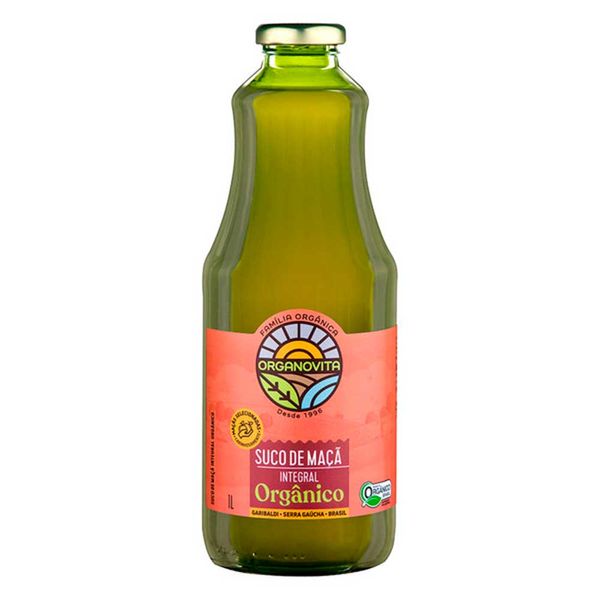 Suco de Maçã Integral Orgânico Organovita 1L