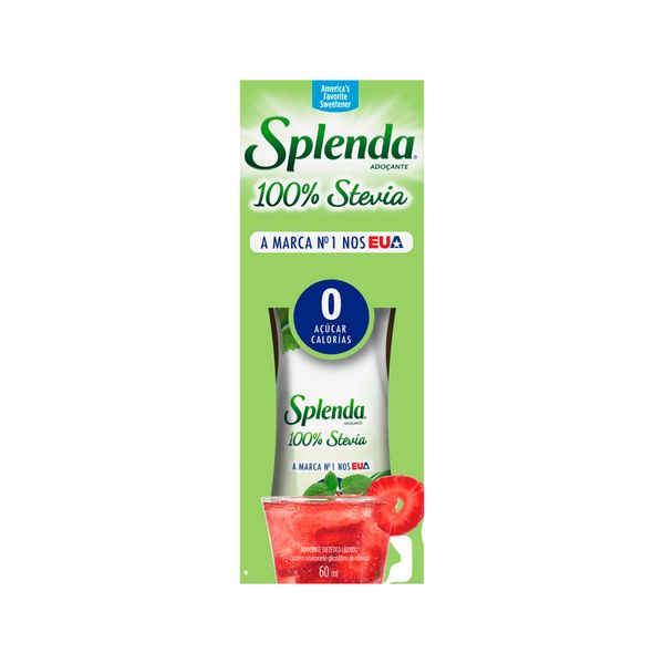 Adoçante Dietético Líquido Stevia Splenda 60ml