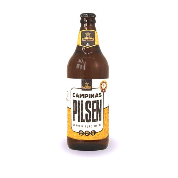 Cerveja Campinas Pilsen Puro Malte Cervejaria Campinas 600ml