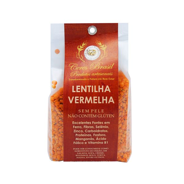 Lentilha Vermelha Sem Pele e Sem Glúten Ceres 400g