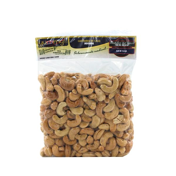 Castanha de Caju Assada Sem Sal Yummys 500g