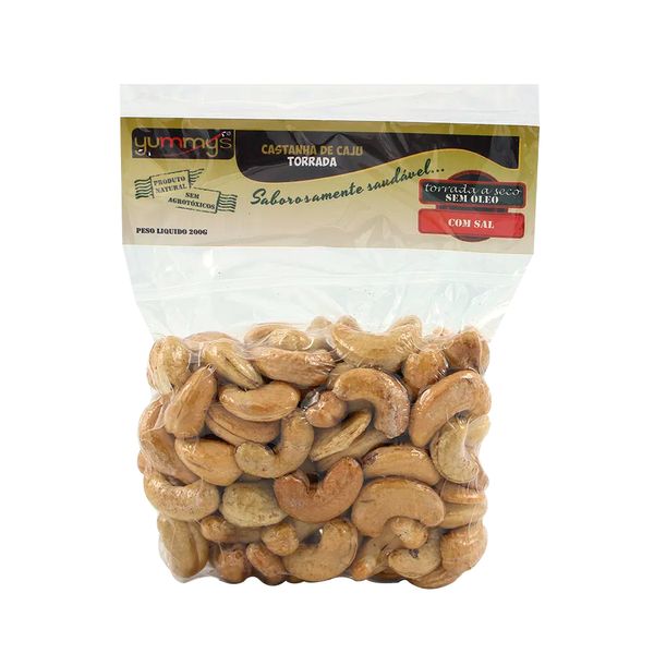 Castanha de Caju Torrada Yummys 200g
