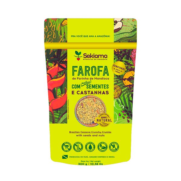 Farofa com Sementes e Castanhas Sekiama 300g