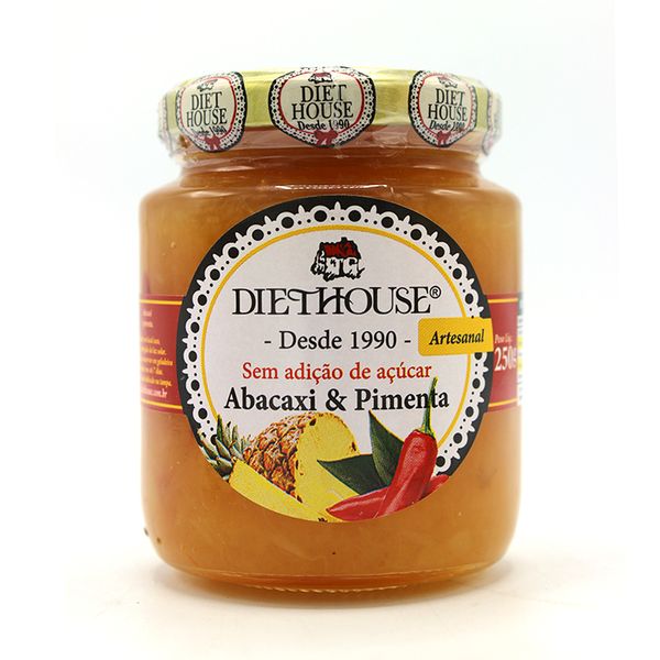 Doce de Abacaxi e Pimenta Sem Açúcar Diet House 250g