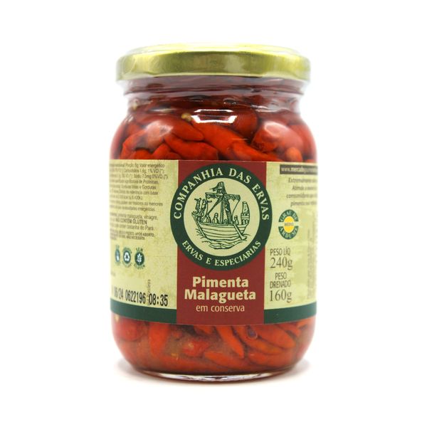 Pimenta Malagueta em Conserva Companhia das Ervas 240g