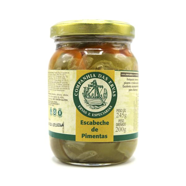 Escabeche de Pimentas Companhia das Ervas 245g