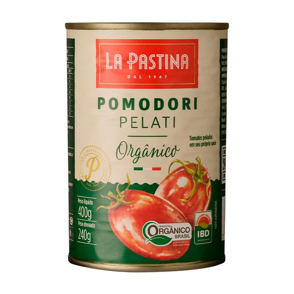 Tomate Pelati Orgânico La Pastina 400g
