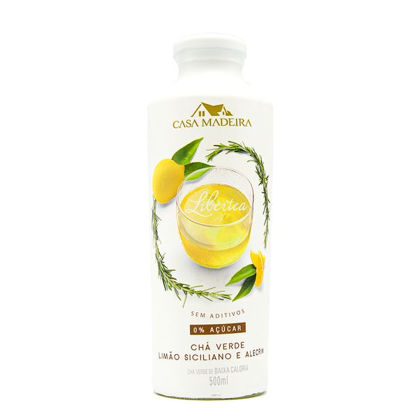 Chá Verde Sabor Limão Siciliano e Alecrim Zero Açúcar Casa Madeira 510ml