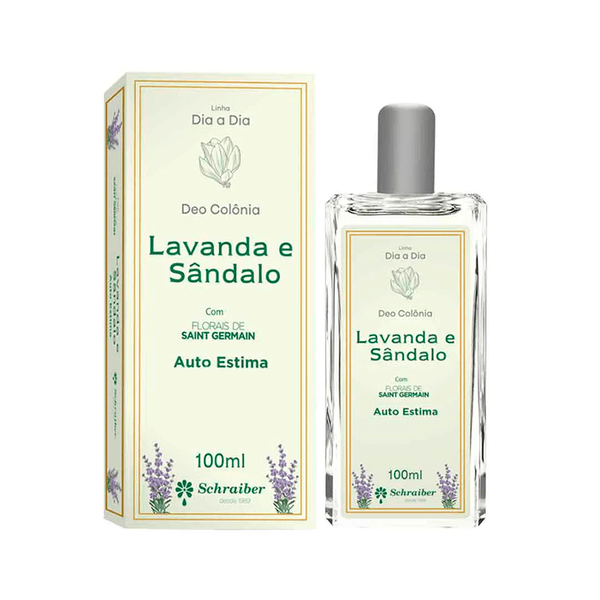 Colônia Vegana Lavanda Sândalo Kosher Schraiber - 100ml