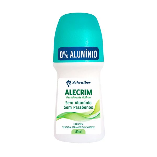 Desodorante Sem Alumínio e Sem Parabeno Roll On Alecrim Schraiber 50ml