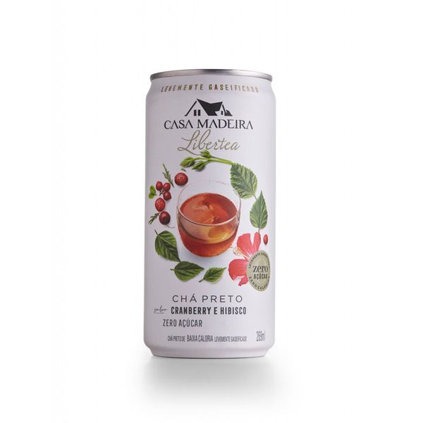 Chá Preto Sabor Cranberry e Hibisco Zero Açúcar Casa Madeira 269ml