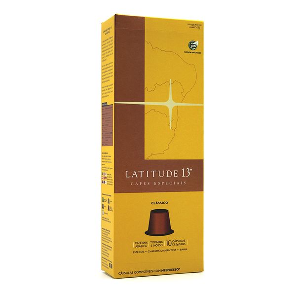 Café em Cápsulas Latitude 13 Clássico 10 Unidades