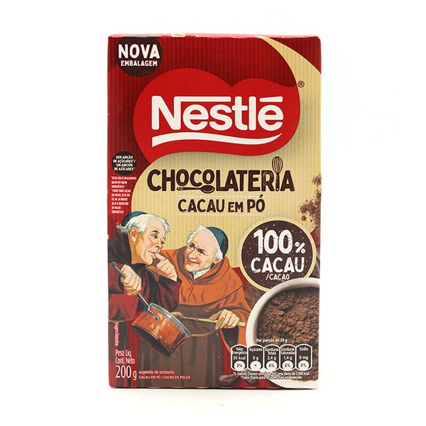 Chocolate em Pó 100% Cacau Dois Frades Nestlé 200g