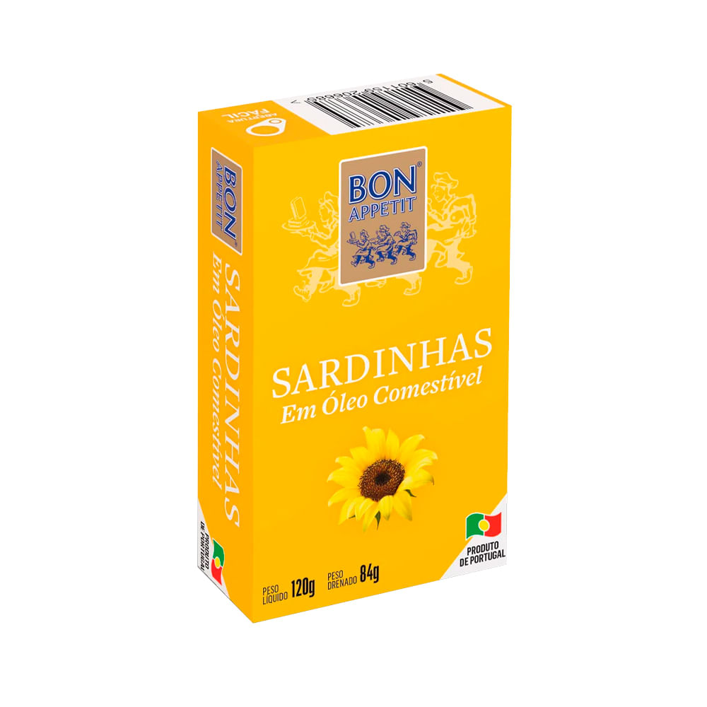 Sardinhas em Óleo Comestível Bon Appetit 120g