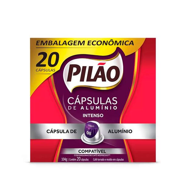 Café Intenso Pilão 20 Cápsulas