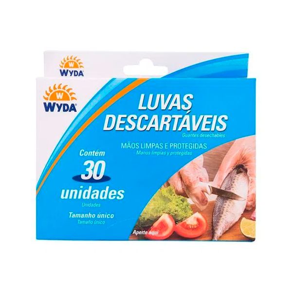 Luvas Descartáveis Wyda 30 Unidades