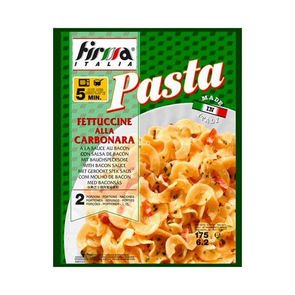 Macarrão Fettuccine com Molho Carbonara Firma Itália 175g