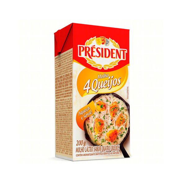 Molho de 4 Queijos Président 200g