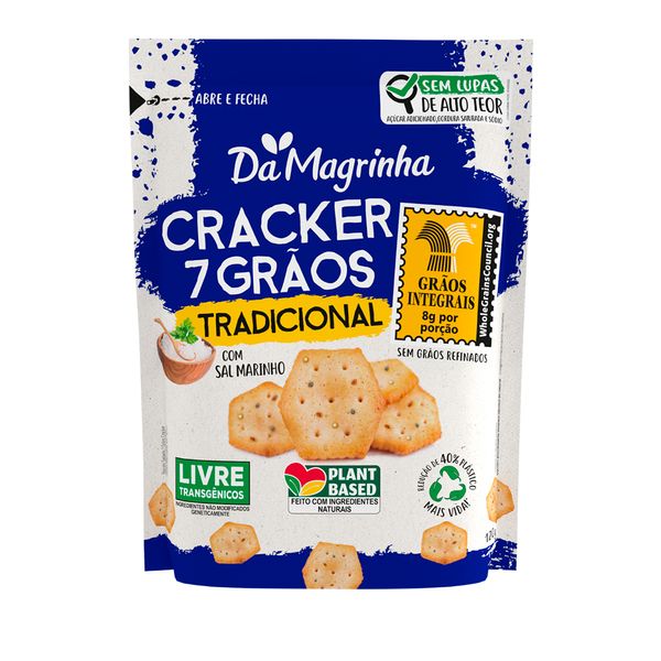 Biscoito Cracker 7 Grãos Tradicional Da Magrinha 120g
