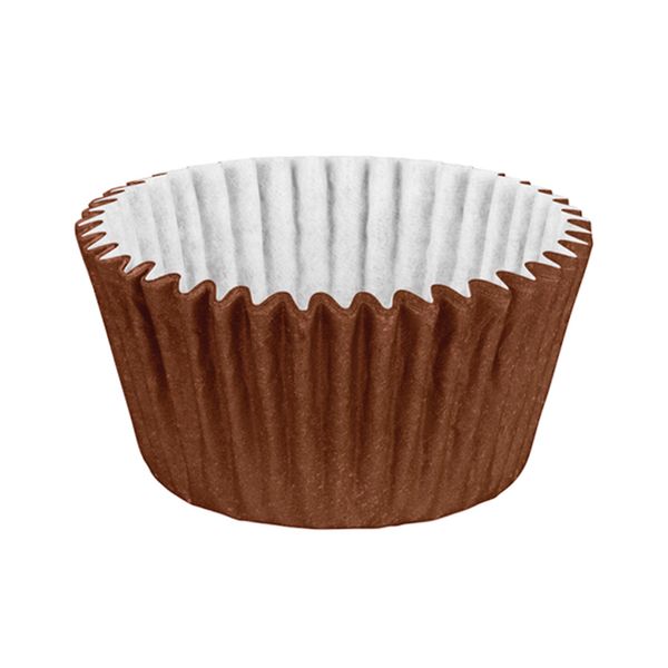 Forminha Cupcake Impermeável Marrom Regina 45 Unidades